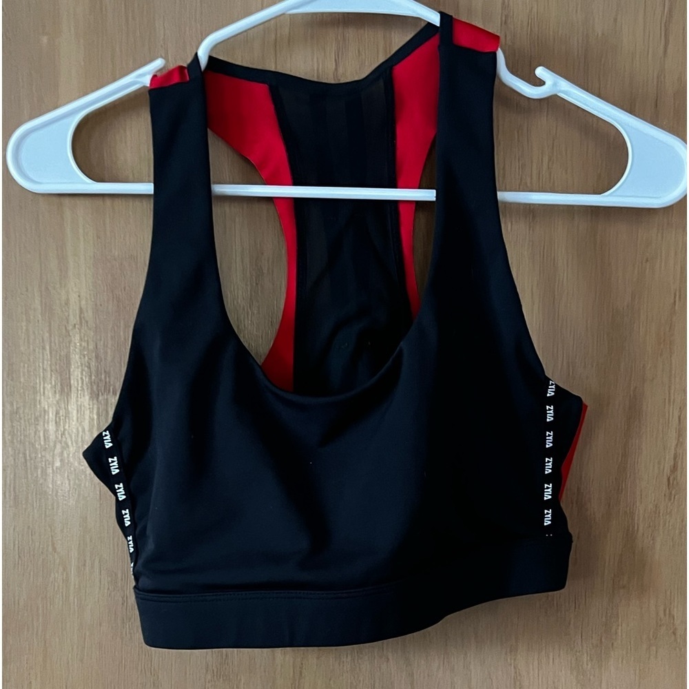 Zyia Active Game Day Sports Bra Red/Black size Medium​​